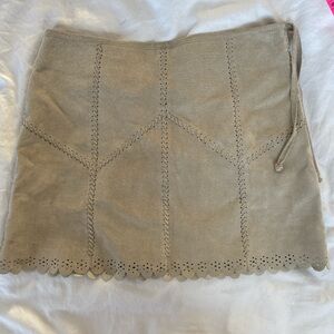 Vintage Bebe tan skirt